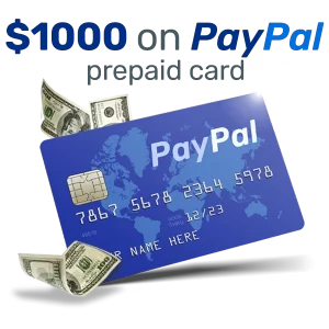 Win a $1000 Paypal Prepaid Card